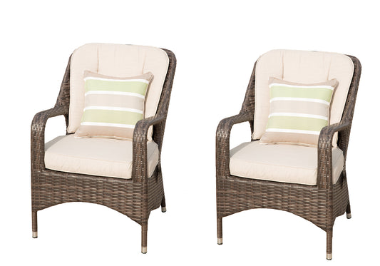 2 Pieces of Patio Chairs Outdoor Wicker Chairs | PAC-009